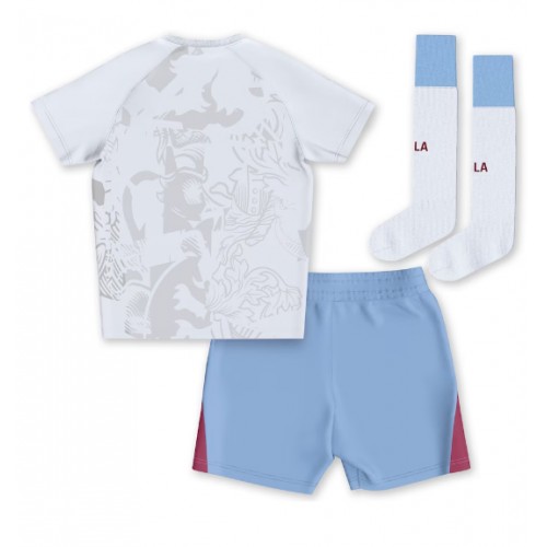 Maillot de foot Aston Villa Extérieur enfant 2023-24 Manches Courte (+ pantalon court)
